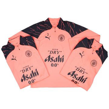 2023-24 Manchester City Player Issue 1/4 Zip Training Top # - As New