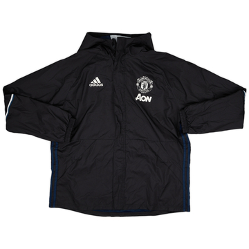 2016-17 Manchester United adidas Hooded Rain Jacket - 9/10 - (XL)