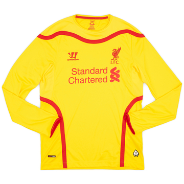 2014-15 Liverpool Away L/S Shirt - 8/10 - (XL.Boys)