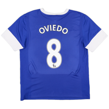 2012-13 Everton Home Shirt Oviedo #8 - 6/10 - (L)