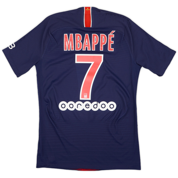 2018-19 Paris Saint-Germain Authentic Home Shirt Mbappe #7 - 9/10 - (S)