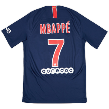 2018-19 Paris Saint-Germain Home Shirt Mbappe #7 - 9/10 - (S)