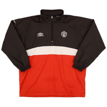 1998-00 Manchester United Umbro 1/4 Zip Drill Top - 7/10 - (S)