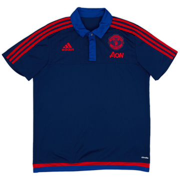 2015-16 Manchester United adidas Polo Shirt - 9/10 - (L)