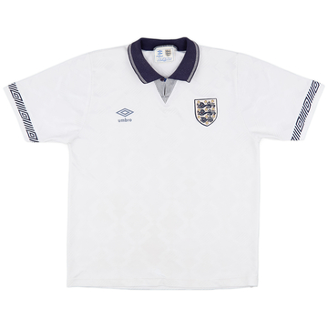 1990-92 England Home Shirt - 7/10 - (L)