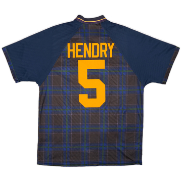 1994-96 Scotland Home Shirt Hendry #5 - 8/10 - (XL)