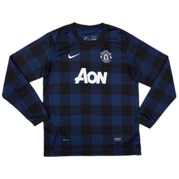 2013-14 Manchester United Away L/S Shirt - 8/10 - (XL.Boys)