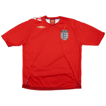2006-08 England Away Shirt - 5/10 - (XL)