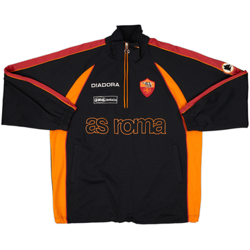 1998-99 Roma Diadora 1/4 Zip Training Top - 8/10 - (XXL)