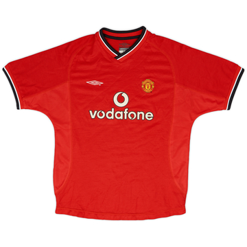 2000-02 Manchester United Home Shirt - 9/10 - (L.Boys)