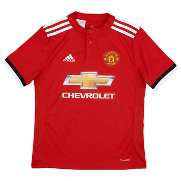 2017-18 Manchester United Home Shirt - 9/10 - (M.Boys)