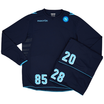 2013-14 Napoli Player Issue Training L/S Tee # -7/10 - (XL)