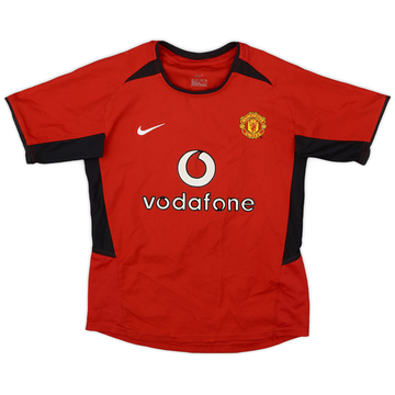 2002-04 Manchester United Home Shirt - 7/10 - (S.Boys)
