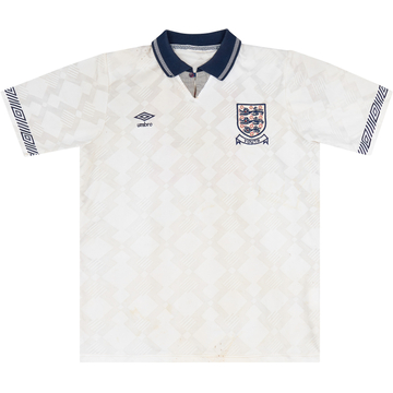 1992 England U-18 Match Issue Home Shirt #12 (Butt)