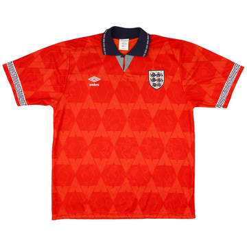 1990-93 England Away Shirt - 9/10 - (XL)