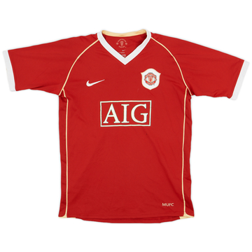 2006-07 Manchester United Home Shirt - 7/10 - (XL.Boys)
