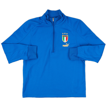 2014-15 Italy Puma 1/4 Zip Training Top - 9/10 - (L)