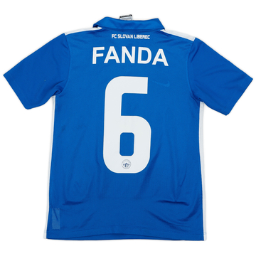 2015-17 Slovan Liberec Home Shirt Fanda #6 - 6/10 - (M.Boys)