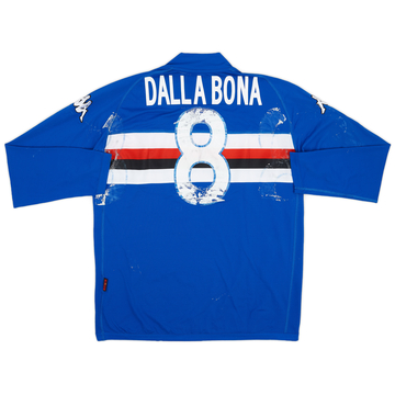 2005-06 Sampdoria Match Issue Home Shirt Dalla Bona #8