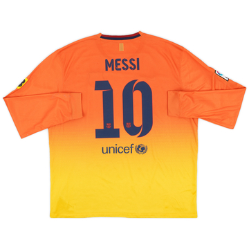 2012-13 Barcelona Away L/S Shirt Messi #10 - 8/10 - (XXL)