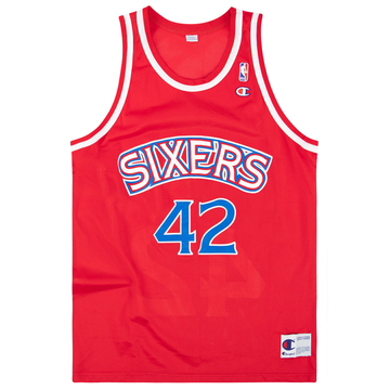 1995-97 Philadelphia 76ers Stackhouse #42 Champion Jersey (Away) XL