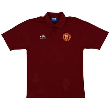 1996-97 Manchester United Umbro Polo Shirt - 8/10 - (L)