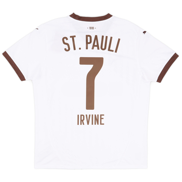 2024-25 St Pauli Away Shirt Irvine #7