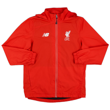 2015-16 Liverpool New Balance Hooded Rain Jacket - 8/10 - (S)