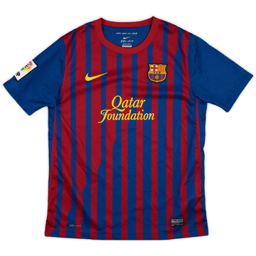 2011-12 Barcelona Home Shirt - 8/10 - (L.Boys)
