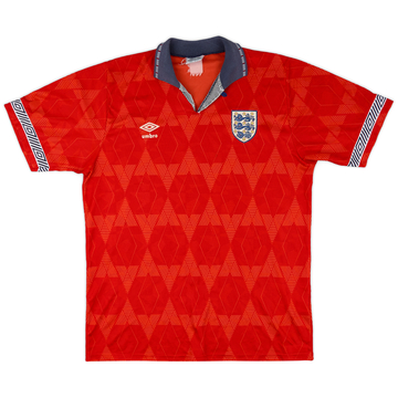 1990-93 England Away Shirt - 7/10 - (L)