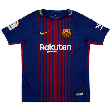 2017-18 Barcelona Home Shirt - 6/10 - (M.Boys)
