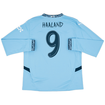 2024-25 Manchester City Home L/S Shirt Haaland #9 - 10/10 - (XL)
