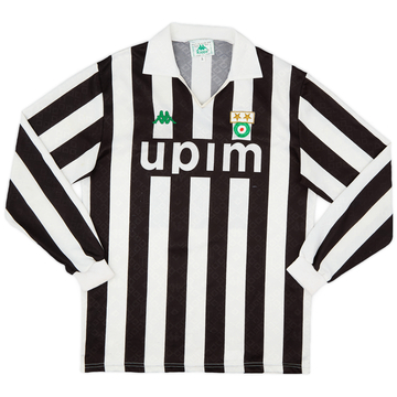 1991-92 Juventus Home L/S Shirt - 5/10 - (L)