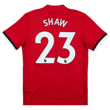 2017-18 Manchester United Home Shirt Shaw #23 - 8/10 - (S)