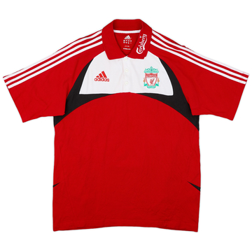 2007-08 Liverpool adidas Polo Shirt - 9/10 - (L)