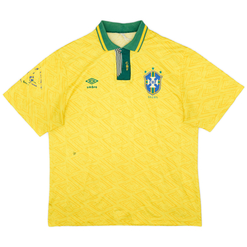 1991-93 Brazil Home Shirt - 5/10 - (L)