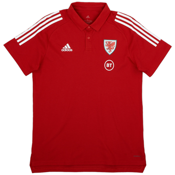 2020-21 Wales adidas Polo T-Shirt - 9/10