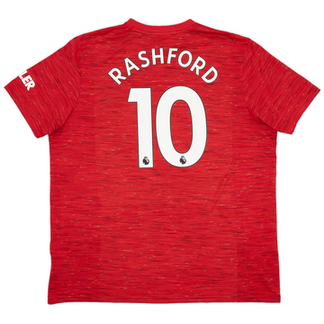 2020-21 Manchester United Home Shirt Rashford #10 - 6/10 - (XXL)