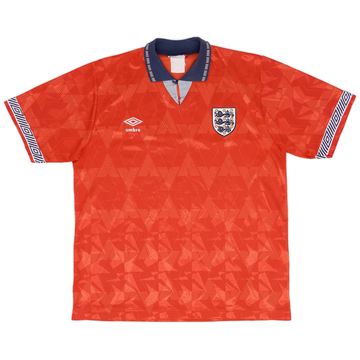 1990-93 England Away Shirt - 7/10 - (XL)
