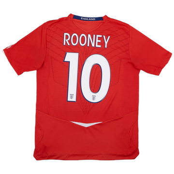 2008-10 England Away Shirt Rooney #10 - 6/10 - (L)