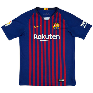 2018-19 Barcelona Home Shirt - 6/10 - (XL.Boys)