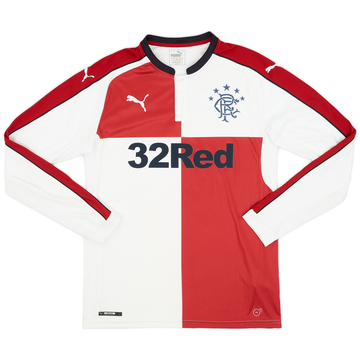 2016-17 Rangers Away L/S Shirt - 7/10 - (M)