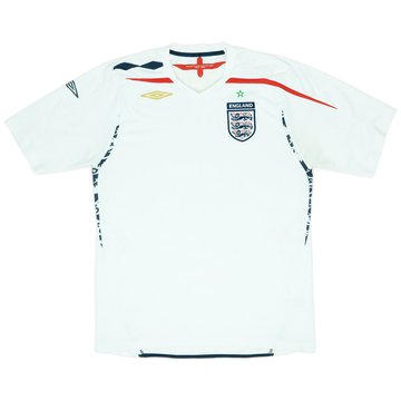 2007-09 England Home Shirt - 5/10 - (L)