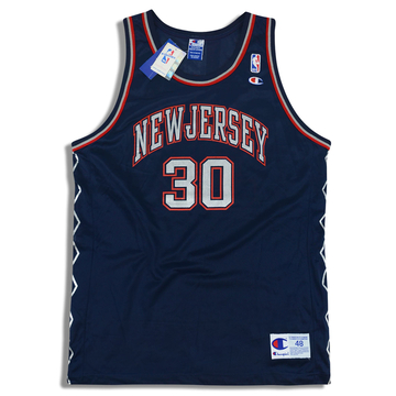 1997-02 New Jersey Nets Kittles #30 Champion Jersey (Away) XL - W/Tags