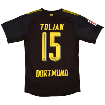2017-18 Borussia Authentic Dortmund Away Shirt Toljan #5 - 9/10 - (M)