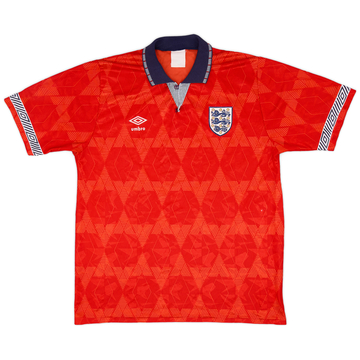1990-93 England Away Shirt - 8/10 - (L)