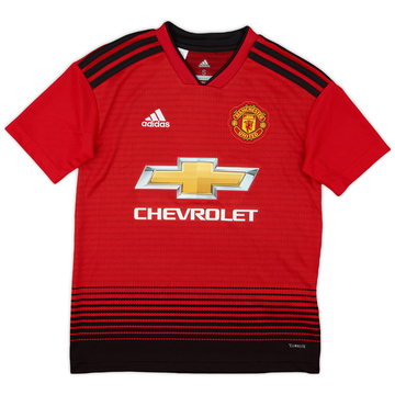 2018-19 Manchester United Home Shirt - 9/10 - (S.Boys)