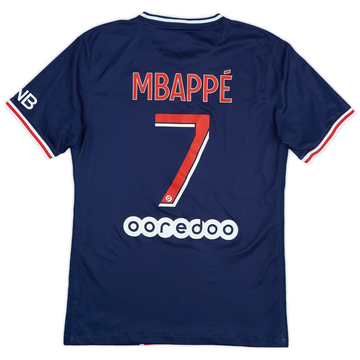 2020-21 Paris Saint-Germain Home Shirt Mbappe #7 - 7/10 - (S)