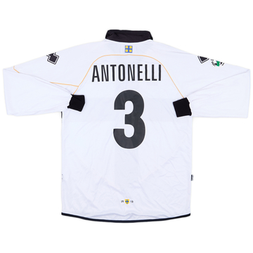 2008-09 Parma Match Issue Home L/S Shirt Antonelli #3