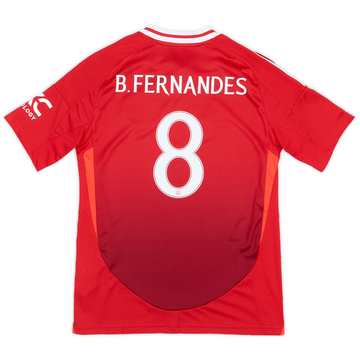 2024-25 Manchester United Home Shirt B.Fernandes #8 (KIDS)